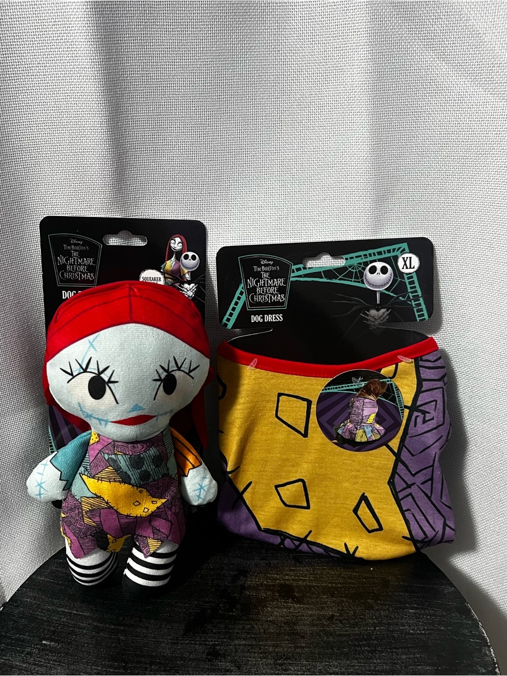 NIGHTMARE BEFORE CHRISTMAS SALLY PET DOG TOY & DRESS HALLOWEEN XL